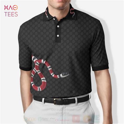 gucci polo shirt with snake|gucci snake and bee polo.